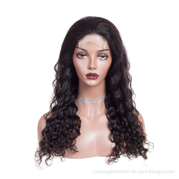 factory store deep wave 4x4 virgin 360 straight brazilian frontal hd wig full lace front cuticle aligned human hair wigs